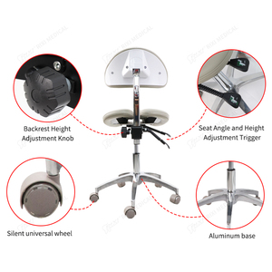 Tabouret dentaire de siège de selle de meubles dentaires de clinique dentaire pour des chaises d'hôpital d'assistant de dentiste - Product Image 4