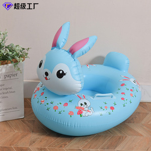 Child Inflatable Rabbit Swim <b>Ring</b> Float For Babies 0-5 Years Swimming Pool Safety Seat With Cartoon Pattern - Product Image 2