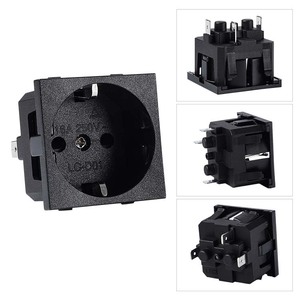 Europese standaard 3-pins messing stekkeradapter 16A industriële elektrische aansluiting met UK/US/Duitsland vrouwelijke aansluiting van koper - Product Image 1