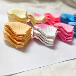 Pétalos de Rosa de Tela de Poliéster con Aspecto de Seda, 5 cm, Duraderos, Decoraciones para Bodas, Accesorios para Interiores - Product Image 2