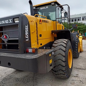CHINA Shandong Lingong SDLG LG956L 9 Ton Front Loader 2020 <b>Model</b> Wheel Loader Yellow Solid Tire - Product Image 1