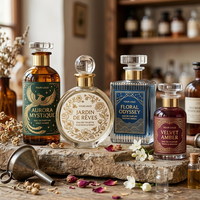Étiquettes de parfum personnalisées en feuille d'or, résistantes à l'alcool, imperméables, autocollantes de luxe pour flacons de parfum en verre
