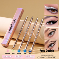 Crayon gel pour eye-liner crémeux personnalisé, végan, sans cruauté, facile à appliquer, multicolores, cosmétiques pour les yeux portables pour un usage quotidien