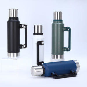 Gran capacidad <span class=keywords><strong>1000ml</strong></span> + 280ml Botellas de agua aisladas de acero inoxidable de doble pared Frascos de vacío y termos - Product Image 2