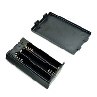 Support de piles AAA AA en nylon noir 6T, compatible CE&ROHS, empreinte de montage sur circuit imprimé, équivalent standard industriel 1:1, JIATEL