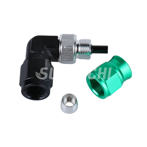 Sumeichi Chất lượng cao ống thủy lực phụ kiện nhôm 45/90 độ nhiên liệu dầu dòng một xoay PTFE Hose End một phụ kiện - Product Image 4