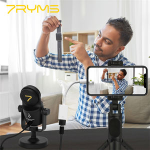 Microphone USB à condensateur cardioïde 7Ryms SR-USB MINI 24 bits 48 kHz, capsule 16 mm, professionnel pour <span class=keywords><strong>studio</strong></span> et bureau, filaire, métal, 96 dB - Product Image 5