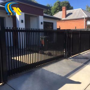 Panneau de clôture en aluminium noir et gris pas cher, clôture de jardin en métal pour la maison, <span class=keywords><strong>idées</strong></span> de clôture pour l'intimité, designs sans creuser, écran de clôture imperméable - Product Image 1