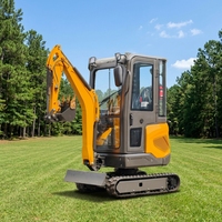 Mini-excavatrice sur chenilles compacte tout-terrain JIAHE 8016 de 1,6 tonne avec moteur Euro 5, boîte de vitesses, roulement, engrenage, pompe moteur haute performance de 10,2 kW, garantie 1 an