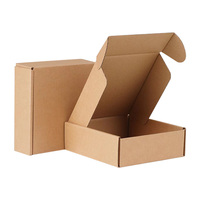 Boîtes en carton Impression couleur Traitement de haute qualité Cadeau Blanc Noir Avion Boîte en papier ondulé pour envoi postal