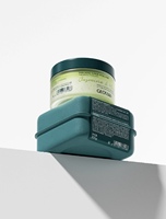 Boîte en pulpe moulée de bagasse écologique et biodégradable de couleur verte teinte avec autocollant de marque personnalisé