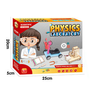 Kit d'expériences scientifiques éducatif et ludique STEAM : Série Laboratoire de Physique – Voiture à force éolienne, métier à tisser, générateur manuel pour enfants - Product Image 2