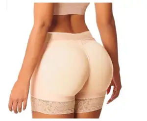 Calcinha de levantador de bunda feminina modelador de nádegas roupa íntima acolchoada para mulheres com cintura alta e controle de barriga