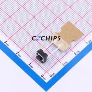 TSB06153-045B832BA-L2000 Tactile Switch Through hole,6.1x6.1mm Switch Single Pole Single Throw Round Button 2.5N 6.1mm - Product Image 1
