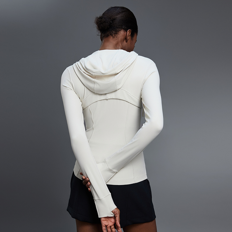 Zip-Up Activewear Jacket (DAW204-2): fabric, pocket and construction detail