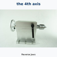Tête de division JLE CNC TECH 4ème axe, mandrin d'axe de rotation 50:1, contre-pointe 80mm pour routeur CNC, graveur, fraiseuse