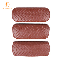Étui à lunettes en cuir PU en gros, étui rigide compact pour lunettes de vue et de soleil avec finitions de logo personnalisées