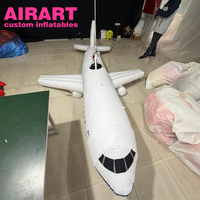 Avion gonflable réaliste, avion gonflable géant pour décorations de fête