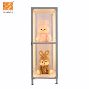 Boutique Display Cabinet Handmade Item Product Display Rack With LED Light Customized Display Rack For Toys