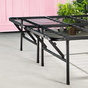 Khung giường Kim Loại 14 inch, khung thép có thể gập lại, không cần lò xo hộp, lắp ráp dễ dàng, nữ hoàng - Product Image 3