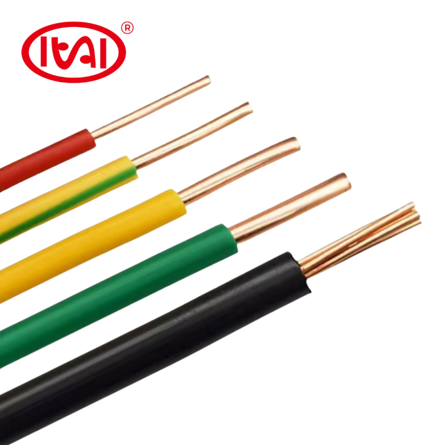 High Quality 2.5mm Single-Stranded 450/750v Copper PVC Electrical Wire Cable 100% Solid Copper for House Wiring Wholesale