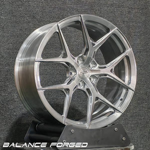 Rines de Aleación Forjados Personalizados de 5 Brazos en Forma de Y, Diseño Cóncavo Profundo en Plata Pulida, 19, 20 y 21 Pulgadas para Tesla Model 3/Y y <span class=keywords><strong>Ford</strong></span> <span class=keywords><strong>Mustang</strong></span> - Product Image 3