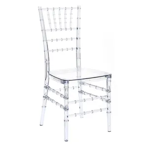 Chine fournisseurs cristal mariage événements tiffany chiavari chaise résine chaises pour événements