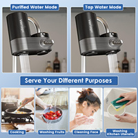 Robinet de cuisine à commutation rapide avec purificateur, cartouche longue durée, élimination des particules, charbon actif, filtres à eau pour la maison