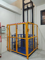 Plateforme élévatrice verticale CE robuste à commande hydraulique et alimentation CA, en acier au carbone à haute teneur en manganèse, pour levage de charges et de marchandises