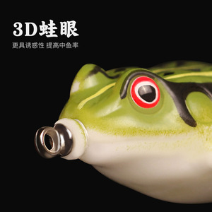 Señuelo de pesca biomimético con ojos 3D para pesca de cabeza de serpiente en estanques y embalses - Product Image 1