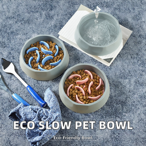 Cuenco antideslizante de lujo para mascotas, comedero lento de silicona duradero ecológico para perros y gatos - Product Image 3