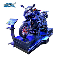 Simulateur de conduite de moto Vr, parc d'attractions multicolore, plateforme électrique dynamique pour parc à thème de vente