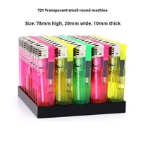 Briquet en plastique jetable transparent ordinaire en gros pour supermarché, fabricant de produits ménagers, briquet pas cher