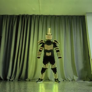 Costume de scène lumineux LED pour boîte de nuit KTV, tenue de performance, transmission de lumière rapide - Product Image 5
