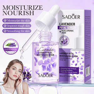 SADOER Nueva <span class=keywords><strong>Esencia</strong></span> Hidratante de Pétalos de <span class=keywords><strong>Lavanda</strong></span> 30ml, Repone la Hidratación, Calma, Estabiliza, Absorción Rápida, Productos para el Cuidado Facial - Product Image 1
