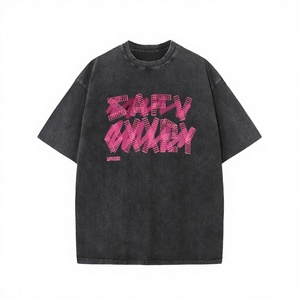 Camiseta de Manga Corta Oversize SAPVOXXRY 100% Algodón para Hombre, Estilo Urbano, Cuello Redondo, Estampado de Letras, Transpirable, Antiarrugas - Product Image 3