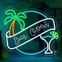 Enseigne néon LED personnalisée pour la plage et le surf, silhouette de planche de surf, art mural lumineux pour bar côtier, complexe hôtelier, patio, décoration de chambre d'été