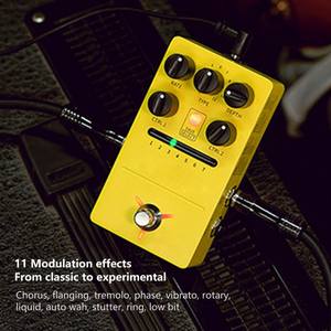 Multi pedale di modulazione Stereo 11 effetti di modulazione trillo di fase di Bypass trillo per chitarra elettrica FS05 - Product Image 4