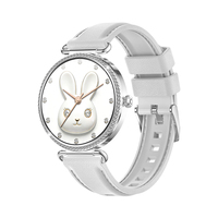 Karen M Damen Smartwatch KM108, 7,8mm Dünnes Gehäuse, 1,32 Zoll AMOLED-Bildschirm, Legierungsgehäuse mit Stahlboden, Anruf-Smartwatch für Frauen