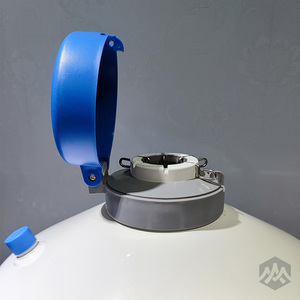 Yds ถังเก็บอลูมิเนียมอัลลอยด์สีขาว20ลิตรขนาดลำกล้อง125มม. ภาชนะบรรจุไนโตรเจนเหลว6ถังความดันสุญญากาศ - Product Image 5