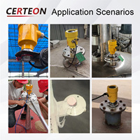 Capteur de Niveau Sans Contact 80GHz Haute Température Bride DN80 DN100 Onde Millimétrique 600°C Transmetteur de Niveau Radar