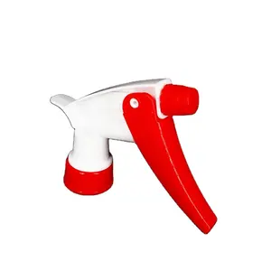 Campuran Putih dan Merah 28-400 28-410 Ribbed Penutupan Disesuaikan Warna Normal Tangan Dispenser Memicu Sprayer