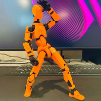 Mainan Promosi T13 Set Figur Aksi 3D Figur Aksi Dummy Rakitan Selesai Mainan Robot Multi-Sendi yang Dapat Digerakkan Cetak 3D