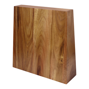 Bloque Magnético para <span class=keywords><strong>Cuchillos</strong></span> de Madera de Acacia Natural de Doble Cara <span class=keywords><strong>con</strong></span> Diseño Inclinado, Ecológico, 28*28*25cm, Capacidad para 10 <span class=keywords><strong>Cuchillos</strong></span> - Product Image 2