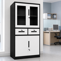 Armoire de classement métallique durable à 2 tiroirs, armoire de rangement de fichiers en acier pour le bureau avec serrure à clé pour les importateurs et les grossistes