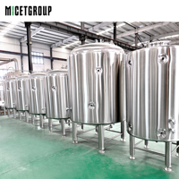 Cuve de carbonatation et de mûrissement Micet 1000L à double enveloppe en acier inoxydable 304 brillant pour bière artisanale, saké, kombucha, cidre