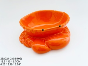 Assiette en céramique en forme <span class=keywords><strong>de</strong></span> <span class=keywords><strong>homard</strong></span> rouge, <span class=keywords><strong>plateau</strong></span> <span class=keywords><strong>de</strong></span> service pour <span class=keywords><strong>fruits</strong></span> <span class=keywords><strong>de</strong></span> <span class=keywords><strong>mer</strong></span>, <span class=keywords><strong>plateau</strong></span> à collation à 2 compartiments, vaisselle pour restaurant et fête - Product Image 4