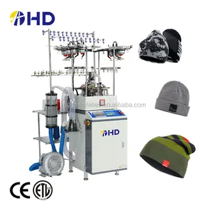 High speed fully color jacquard auto hat maker machine