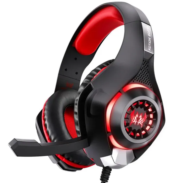 KOTION EACH GS400 Deep Bass Stereo Gaming Headset Casque Game Headphone with Microphone LED Light for PS4 Phone Laptop PC Gamer