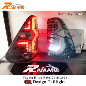 <span class=keywords><strong>ไฟ</strong></span><span class=keywords><strong>ท้าย</strong></span> LED แบบรมควันสไตล์ GR สำหรับ Hilux Revo ปี 2016-2024 <span class=keywords><strong>ไฟ</strong></span>วิ่งแบบไดนามิกอัตโนมัติ ชุดไฟท้ายซ้าย+ขวา - Product Image 3